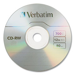 VER95156 - Verbatim® CD-RW High-Speed Rewritable Disc