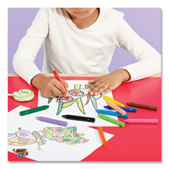 BICBKPCTP10AST - BIC® Kids® Coloring Triangle Crayons