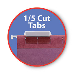SMD64056 - Smead™ Colored Hanging File Folders with 1/5 Cut Tabs