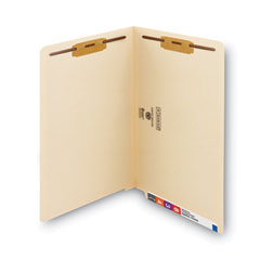 SMD37115 - Smead™ Manila End Tab Fastener Folders with Reinforced Tabs