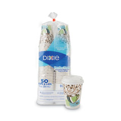 DXE5342COMBO600 - Dixie® PerfecTouch® Paper Hot Cups & Lids Combo