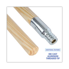 BWK136 - Boardwalk® Metal Tip Threaded Hardwood Broom Handle