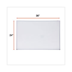 UNV43623 - Universal® Melamine Dry Erase Board with Aluminum Frame
