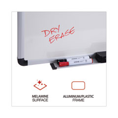 UNV43724 - Universal® Modern Melamine Dry Erase Board with Aluminum Frame