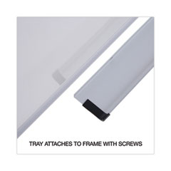 UNV43724 - Universal® Modern Melamine Dry Erase Board with Aluminum Frame