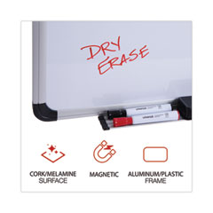 UNV43743 - Universal® Combination Dry Erase & Bulletin Board