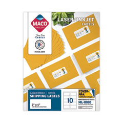 MACML1000 - MACO® Cover-All™ Opaque Laser/Inkjet Shipping Labels