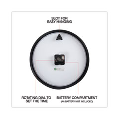 UNV10431 - Universal® Classic Round Wall Clock