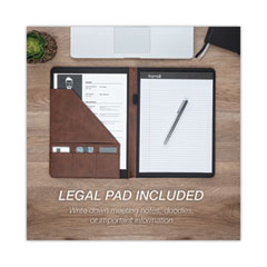 SAM71656 - Samsill® Two-Tone Padfolio with Spine Accent