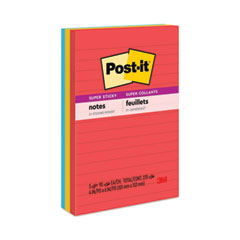 MMM6603SSAN - Post-it® Notes Super Sticky Pads in Playful Primary Colors