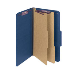 SMD19035 - Smead™ Six-Section Colored Pressboard Top Tab Classification Folders with SafeSHIELD® Coated Fasteners