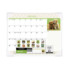 AAGDMD16632 - AT-A-GLANCE® Puppies Monthly Desk Pad Calendar