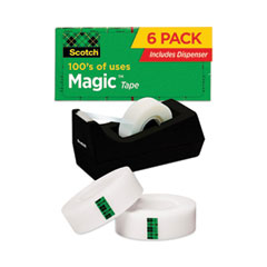 MMM810K6C38 - Scotch® Magic™ Tape Desktop Dispenser Value Pack