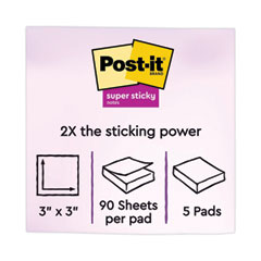 MMM6545SSAN - Post-it® Notes Super Sticky Pads in Playful Primary Colors
