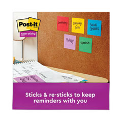 MMM6545SSAN - Post-it® Notes Super Sticky Pads in Playful Primary Colors