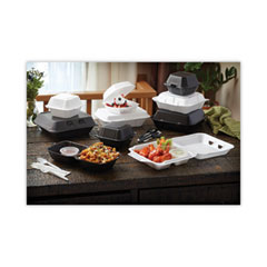 PCTYTD18801ECON - Pactiv Evergreen Vented Foam Hinged Lid Container