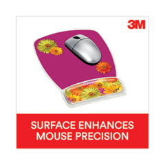 MMMMW308DS - 3M™ Fun Design Clear Gel Mouse Pad Wrist Rest
