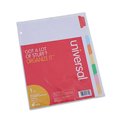 UNV20819 - Universal® Deluxe Write-On/Erasable Tab Index