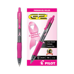 PIL31332 - Pilot® G2® Premium Breast Cancer Awareness Retractable Gel Ink Pen
