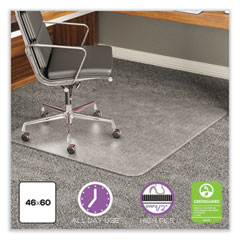 DEFCM17443F - deflecto® ExecuMat® Intensive All Day Use Chair Mat for Plush, High Pile Carpeting