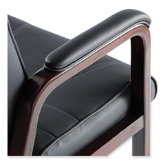 ALEMA43ALS10M - Alera® Madaris Series Bonded Leather Guest Chair with Wood Trim Legs