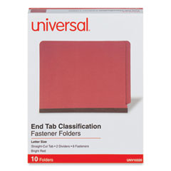 UNV10320 - Universal® Deluxe Six-Section Colored Pressboard End Tab Classification Folders