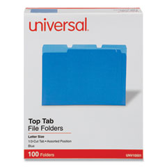 UNV10501 - Universal® Deluxe Colored Top Tab File Folders