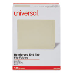 UNV13300 - Universal® Deluxe Reinforced End Tab Folders