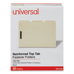 UNV13420 - Universal® Deluxe Reinforced Top Tab Fastener Folders