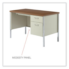 ALESD4524PC - Alera® Single Pedestal Steel Desk