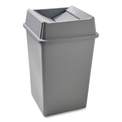 RCP3958GRA - Rubbermaid® Commercial Untouchable® Square Waste Receptacle
