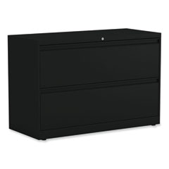 Alera 2-Drawer 42-inch W Lateral File Cabinet, Black, Legal (ALELF4229BL) (HLF4229BL)