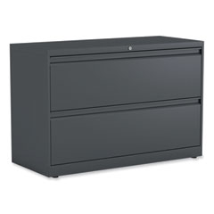 Alera 25503 42 in. x 18.63 in. x 28 in. 2 Legal/Letter-Size File Drawers Lateral File - Charcoal