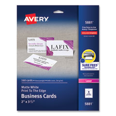 AVE5881 - Avery® Printable Microperforated Business Cards with Sure Feed® Technology
