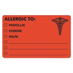 TAB00488 - Tabbies® Allergy Warning Labels