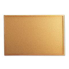 UNV43603 - Universal® Cork Board with Oak Style Frame