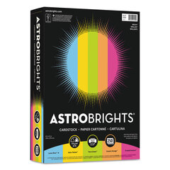 WAU99904 - Astrobrights® Color Cardstock -"Bright" Assortment