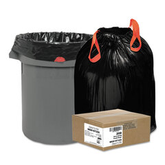 WBI1DT200 - Webster Heavy-Duty Draw and Tie Low Density Trash Bags