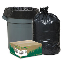 Webster Linear Low Density Recycled Can Liners, 60 gal, 1.65 mil, 38