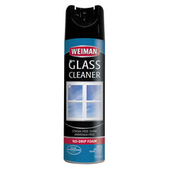 Weiman Foaming Glass Cleaner, 19 oz Aerosol Spray Can