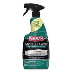 Weiman Granite Cleaner and Polish, Citrus Scent, 24 oz Spray Bottle
