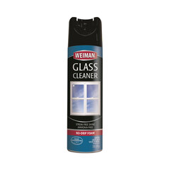 Weiman Foaming Glass Cleaner, 19 oz Aerosol Spray Can, 6/Carton