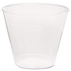 WNA Comet Plastic Tumbler, 5 oz, Clear, Squat, 50/Pack, 20 Packs/Carton