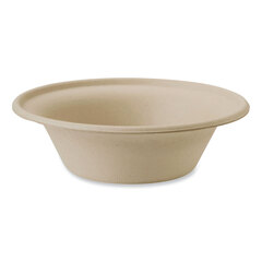 World Centric Fiber Bowls, 11.5 oz, 6 x 6 x 1.7, Natural, Paper, 1,000/Carton