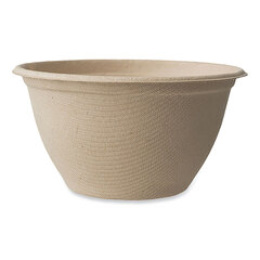 World Centric Fiber Bowls, 6 oz, 3.5 x 3.5 x 2, Natural, Paper, 1,000/Carton