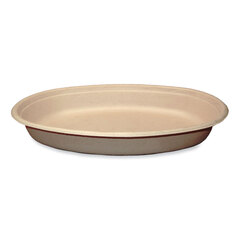 World Centric Fiber Bowls, Burrito Bowl, 32 oz, 9.7 x 5.3 x 1.6, Natural, Paper, 300/Carton