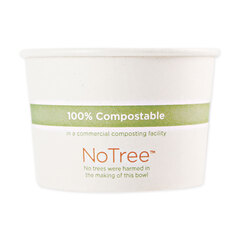 World Centric No Tree Paper Bowls, 8 oz, 3.4