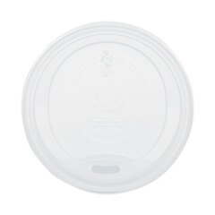 World Centric PLA Lids for Hot Cups, Fits 10 oz to 20 oz Cups, White, 1,000/Carton