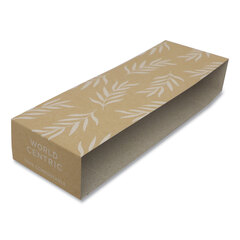 World Centric Fiber Container Sleeves, World Centric Leaf Design, 7.5