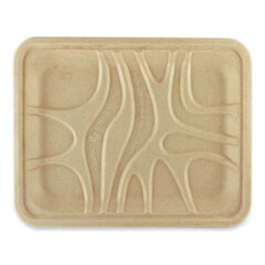 World Centric Fiber Trays, 7.1 x 9.1 x 0.7, Natural, Paper, 500/Carton